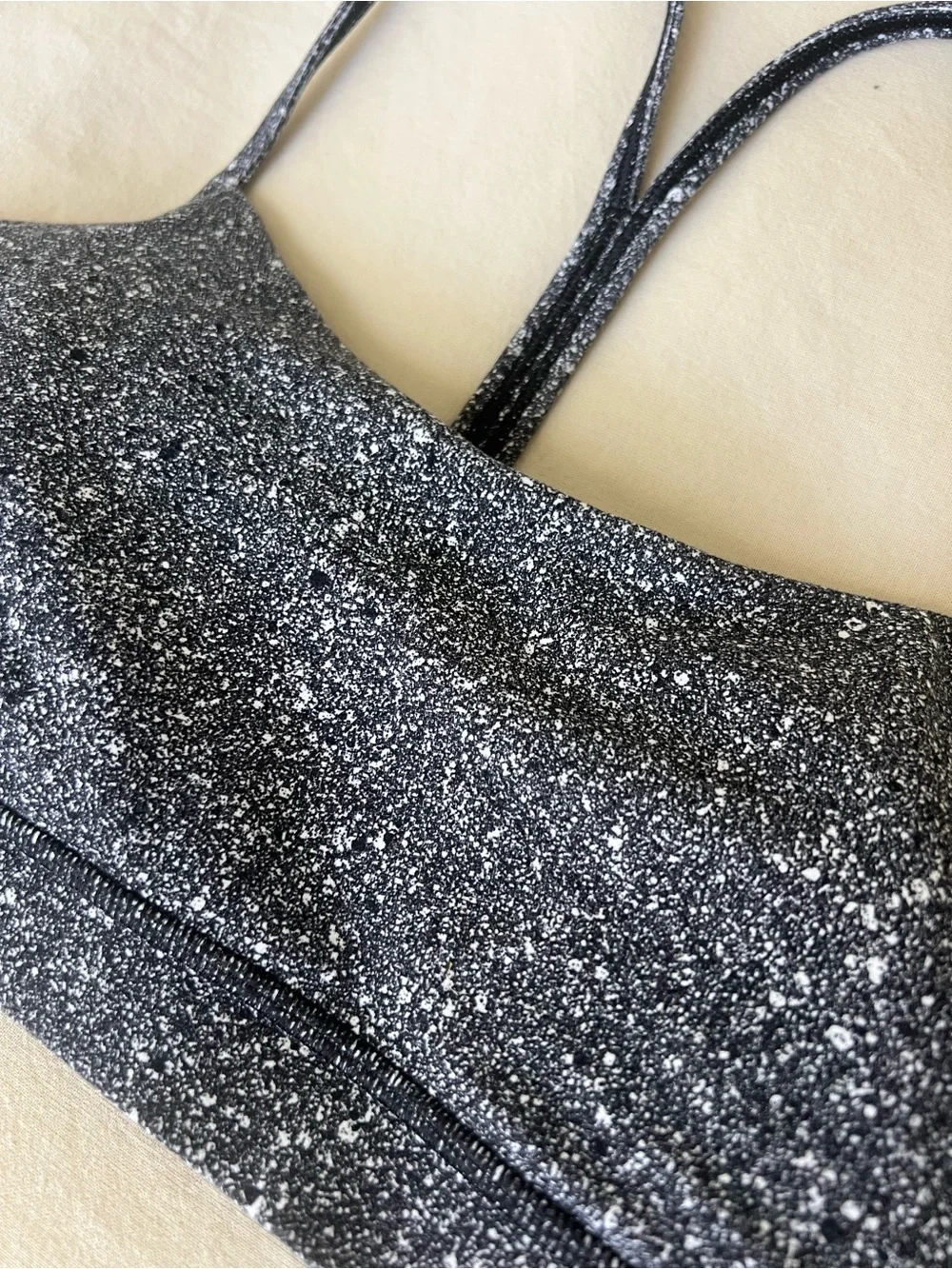 Lululemon Flow Y Speckled Sports Bra - 10 / M/L